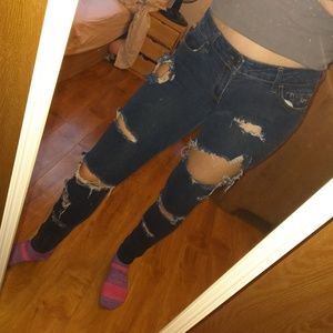 Hollister ripped jeans